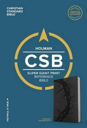 CSB Super Giant Print Reference Bible Charcoal