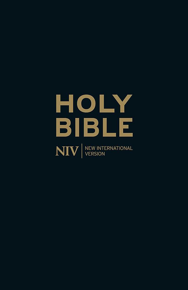 NIV Thinline Black Leather Bible