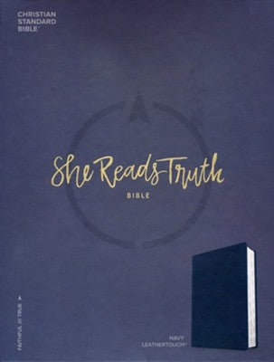 CSB She Reads Truth Bible, Navy LeatherTouch