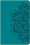 CSB Large Print Personal Size Reference Bible, Teal LeatherTouch