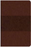 CSB Reference Bible Saddle Brown Leathertouch, Indexed