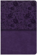 CSB Large Print Personal Size Reference Bible, Purple LeatherTouch