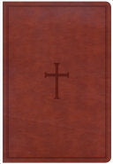 CSB Giant Print Reference Bible, Brown LeatherTouch