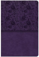 CSB Giant Print Reference Bible, Purple LeatherTouch