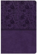 CSB Giant Print Reference Bible, Purple LeatherTouch, Indexed
