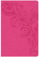 CSB Giant Print Reference Bible, Pink LeatherTouch