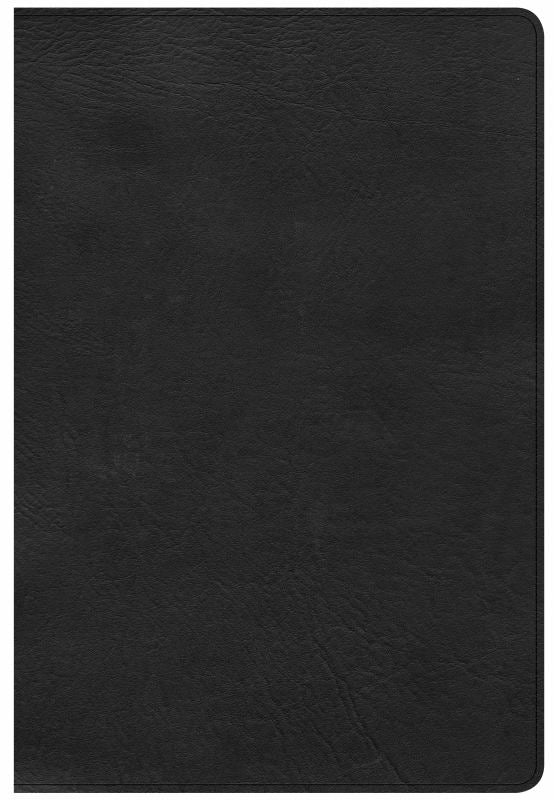 CSB Giant Print Reference Bible, Black LeatherTouch, Indexed