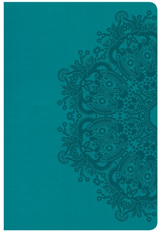 CSB Giant Print Reference Bible, Teal LeatherTouch, Indexed