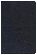 CSB Large Print Ultrathin Reference Bible, Black Premium Leather, Black Letter Edition