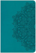 CSB Compact Ultrathin Reference Bible, Teal Leathertouch