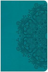 CSB Compact Ultrathin Reference Bible, Teal Leathertouch