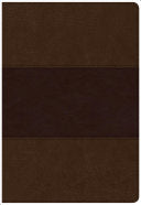CSB Super Giant Print Reference Bible, Saddle Brown LeatherTouch