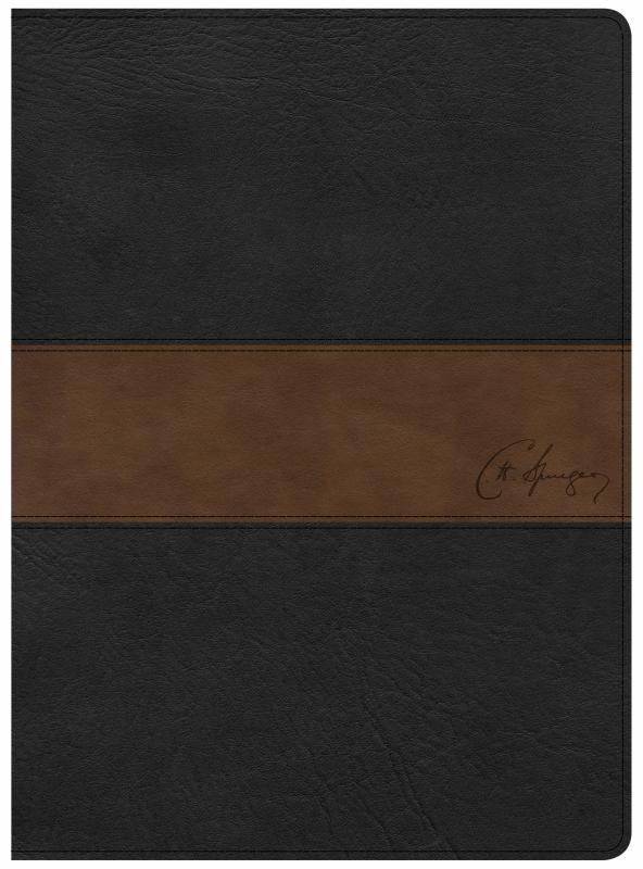 CSB Spurgeon Study Bible, Black/Brown LeatherTouch