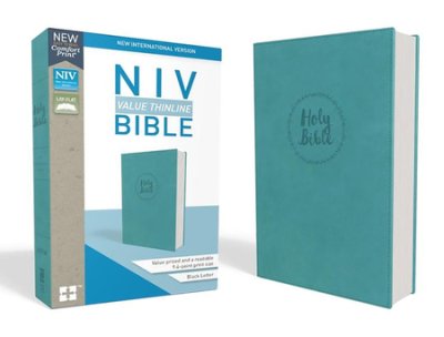 NIV Value Thinline Bible Imitation Leather Teal